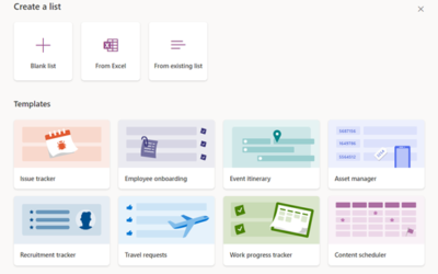Lists – Listentool in Microsoft 365 Apps