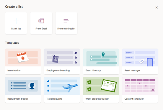 Lists – Listentool in Microsoft 365 Apps